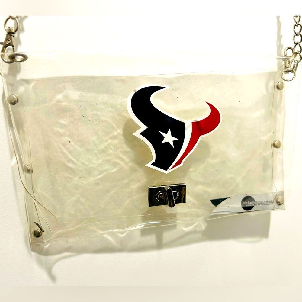 Houston Texans NFL Clear Envelope Crossbody Stadium Bag Purse Tote